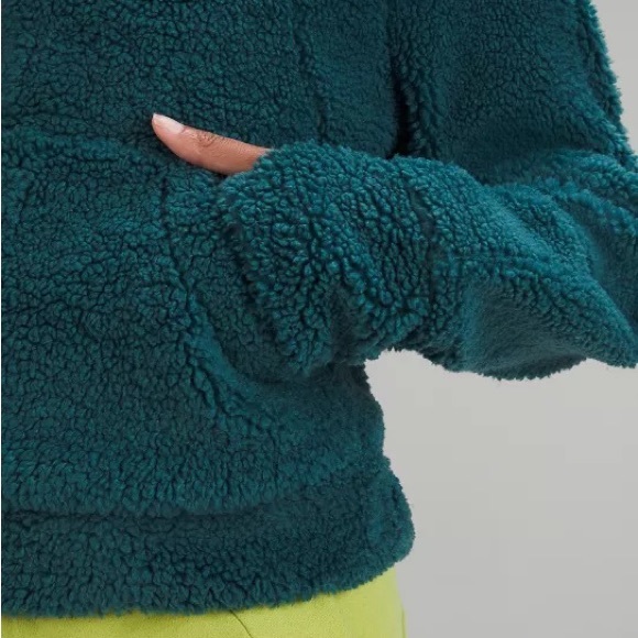🔥 Lululemon Scuba Oversized Half Zip Hoodie Green Jasper Jade XS/S - Picture 5 of 8